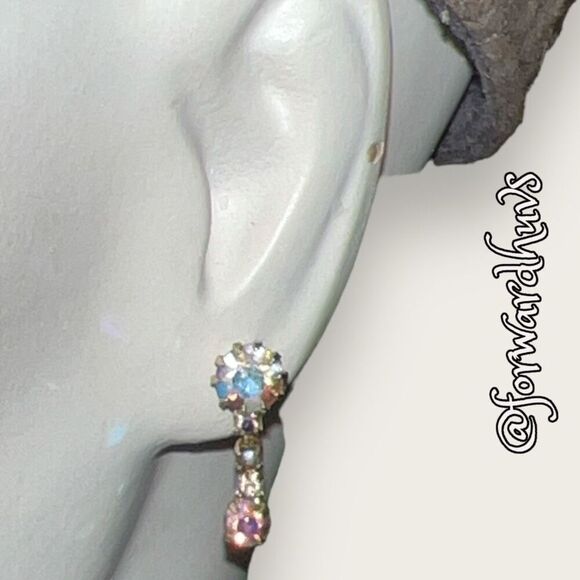 Bundle Sale 3 for $15 | AB Aurora Borealis Dangle Earrings - Picture 1 of 10